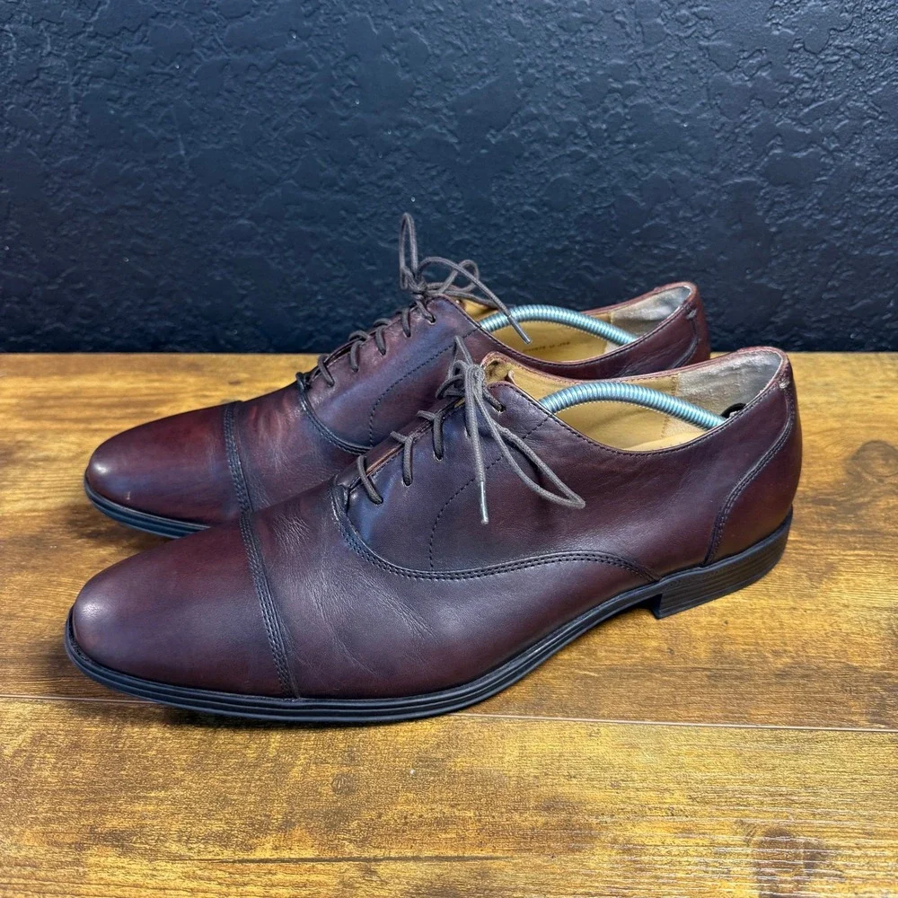 Cole Haan Madison Cap Toe C11975 Brown Leather Oxford Mens 11.5 M